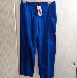Ruby Rd NWT Petite Royal Blue Cotton Pants Size 14P